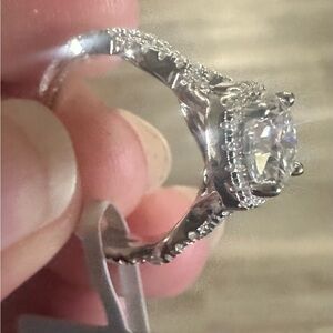 Elegant Moissanite engagement style ring